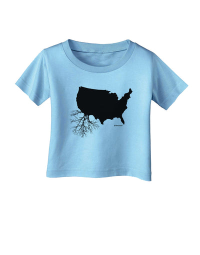 American Roots Design Infant T-Shirt by TooLoud-Infant T-Shirt-TooLoud-Aquatic-Blue-06-Months-Davson Sales