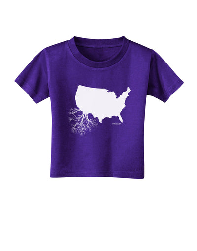 American Roots Design Toddler T-Shirt Dark by TooLoud-Toddler T-Shirt-TooLoud-Purple-2T-Davson Sales