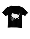 American Roots Design Toddler T-Shirt Dark by TooLoud-Toddler T-Shirt-TooLoud-Black-2T-Davson Sales