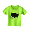 American Roots Design Toddler T-Shirt by TooLoud-Toddler T-Shirt-TooLoud-Lime-Green-2T-Davson Sales