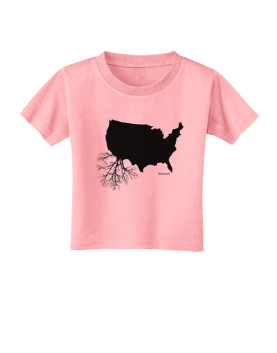 American Roots Design Toddler T-Shirt by TooLoud-Toddler T-Shirt-TooLoud-Candy-Pink-2T-Davson Sales