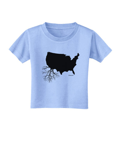 American Roots Design Toddler T-Shirt by TooLoud-Toddler T-Shirt-TooLoud-Aquatic-Blue-2T-Davson Sales