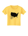 American Roots Design Toddler T-Shirt by TooLoud-Toddler T-Shirt-TooLoud-Yellow-2T-Davson Sales