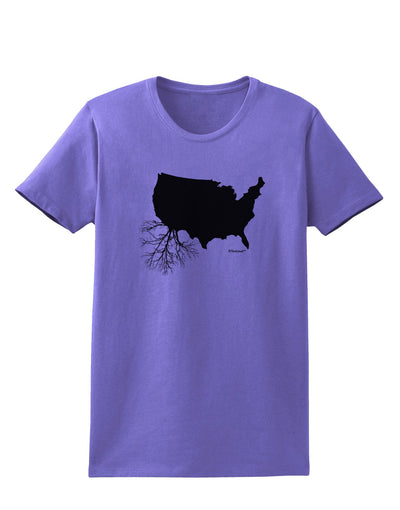 American Roots Design Womens T-Shirt by TooLoud-Womens T-Shirt-TooLoud-Violet-X-Small-Davson Sales