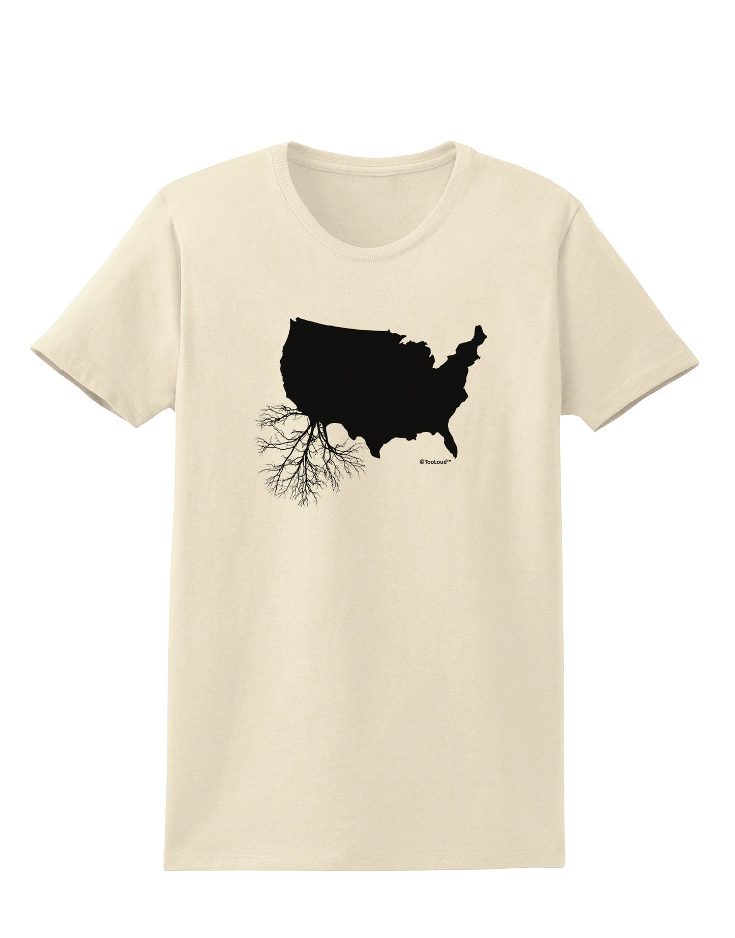 American Roots Design Womens T-Shirt by TooLoud-Womens T-Shirt-TooLoud-Natural-X-Small-Davson Sales