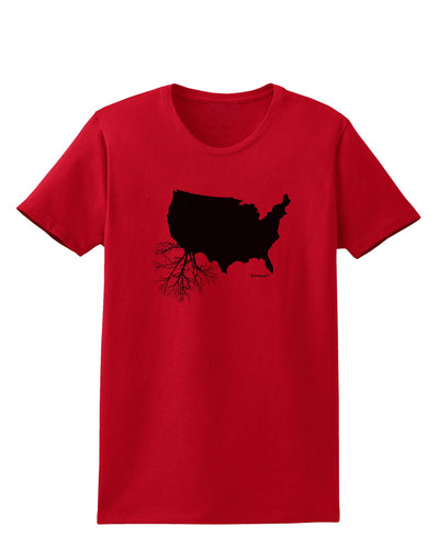 American Roots Design Womens T-Shirt by TooLoud-Womens T-Shirt-TooLoud-Red-X-Small-Davson Sales