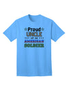 American Soldier Adult T-Shirt - A Proud Tribute to Our Heroes-Mens T-shirts-TooLoud-Aquatic-Blue-Small-Davson Sales