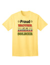 American Soldier Adult T-Shirt - A Tribute to Our Brave Heroes-Mens T-shirts-TooLoud-Yellow-Small-Davson Sales