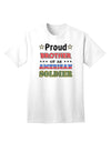 American Soldier Adult T-Shirt - A Tribute to Our Brave Heroes-Mens T-shirts-TooLoud-White-Small-Davson Sales