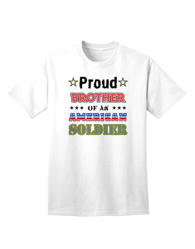 American Soldier Adult T-Shirt - A Tribute to Our Brave Heroes-Mens T-shirts-TooLoud-White-Small-Davson Sales