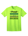 American Soldier Adult T-Shirt - A Tribute to Our Heroes-Mens T-shirts-TooLoud-Neon-Green-Small-Davson Sales