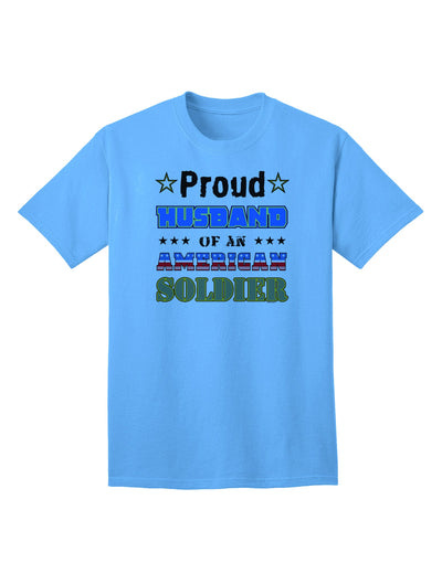 American Soldier Adult T-Shirt - A Tribute to Our Heroes-Mens T-shirts-TooLoud-Aquatic-Blue-Small-Davson Sales