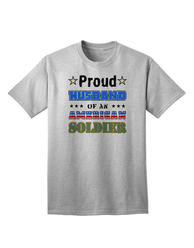 American Soldier Adult T-Shirt - A Tribute to Our Heroes-Mens T-shirts-TooLoud-AshGray-Small-Davson Sales