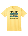 American Soldier Adult T-Shirt - A Tribute to Our Heroes-Mens T-shirts-TooLoud-Yellow-Small-Davson Sales