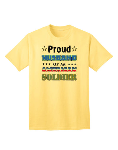 American Soldier Adult T-Shirt - A Tribute to Our Heroes-Mens T-shirts-TooLoud-Yellow-Small-Davson Sales