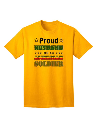 American Soldier Adult T-Shirt - A Tribute to Our Heroes-Mens T-shirts-TooLoud-Gold-Small-Davson Sales