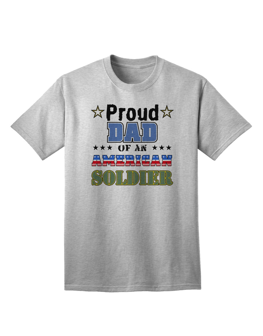 American Soldier Adult T-Shirt - A Tribute to Proud Fathers-Mens T-shirts-TooLoud-White-Small-Davson Sales