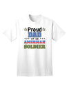 American Soldier Adult T-Shirt - A Tribute to Proud Fathers-Mens T-shirts-TooLoud-White-Small-Davson Sales