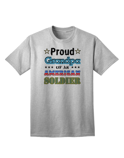 American Soldier Adult T-Shirt - A Tribute to Proud Grandpas-Mens T-shirts-TooLoud-AshGray-Small-Davson Sales