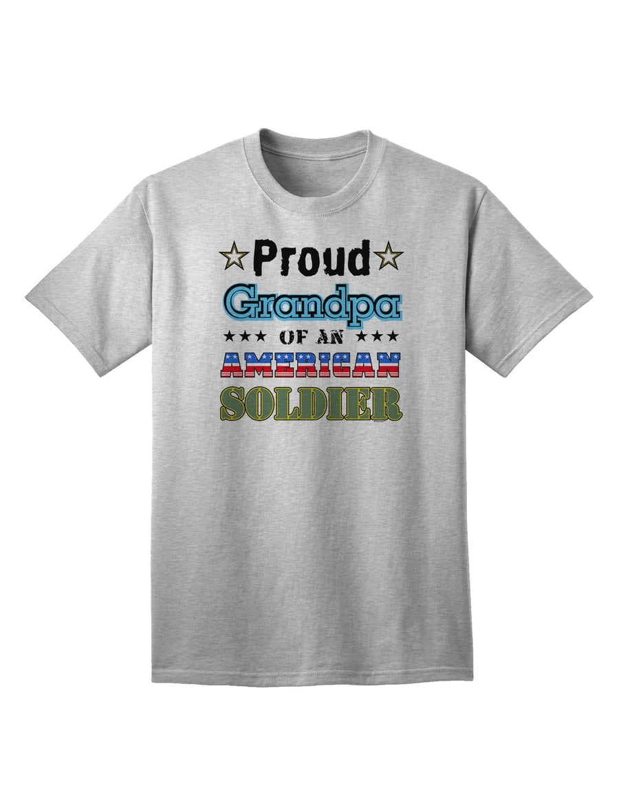 American Soldier Adult T-Shirt - A Tribute to Proud Grandpas-Mens T-shirts-TooLoud-White-Small-Davson Sales