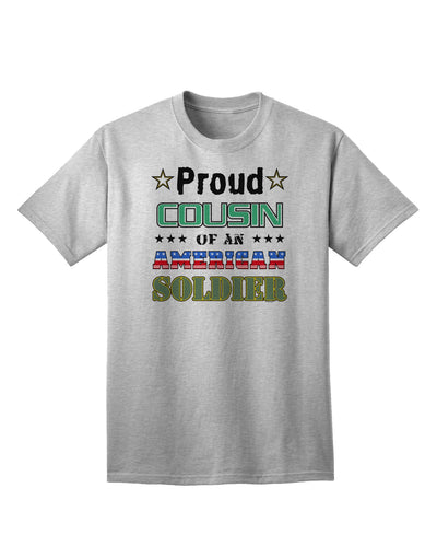 American Soldier Adult T-Shirt - Show Your Pride as a Proud Cousin-Mens T-shirts-TooLoud-AshGray-Small-Davson Sales