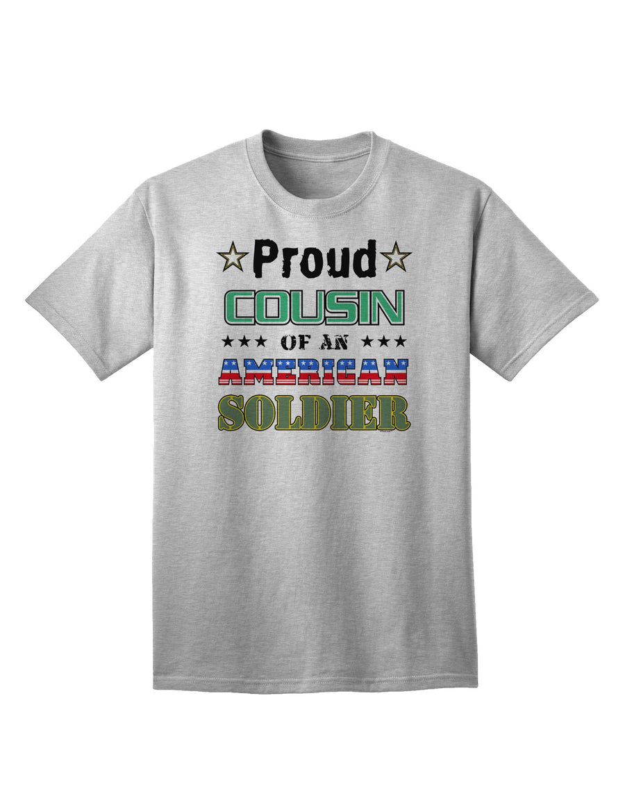 American Soldier Adult T-Shirt - Show Your Pride as a Proud Cousin-Mens T-shirts-TooLoud-White-Small-Davson Sales