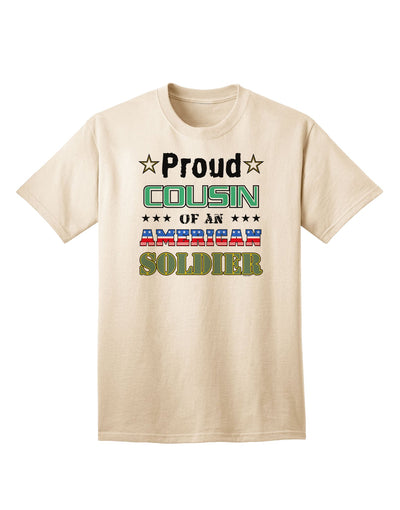 American Soldier Adult T-Shirt - Show Your Pride as a Proud Cousin-Mens T-shirts-TooLoud-Natural-Small-Davson Sales