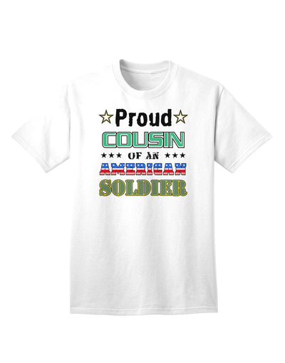 American Soldier Adult T-Shirt - Show Your Pride as a Proud Cousin-Mens T-shirts-TooLoud-White-Small-Davson Sales