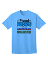 American Soldier Adult T-Shirt - Show Your Support with Pride-Mens T-shirts-TooLoud-Aquatic-Blue-Small-Davson Sales