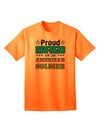 American Soldier Adult T-Shirt - Show Your Support with Pride-Mens T-shirts-TooLoud-Neon-Orange-Small-Davson Sales