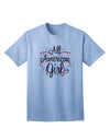 American-themed Fireworks and Heart Adult T-Shirt by TooLoud-Mens T-shirts-TooLoud-Light-Blue-Small-Davson Sales