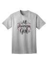 American-themed Fireworks and Heart Adult T-Shirt by TooLoud-Mens T-shirts-TooLoud-AshGray-Small-Davson Sales