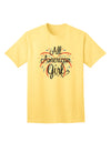 American-themed Fireworks and Heart Adult T-Shirt by TooLoud-Mens T-shirts-TooLoud-Yellow-Small-Davson Sales