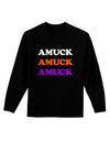 Amuck Amuck Amuck Halloween Adult Long Sleeve Dark T-Shirt-TooLoud-Black-Small-Davson Sales