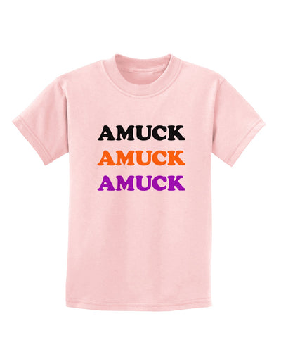 Amuck Amuck Amuck Halloween Childrens T-Shirt-Childrens T-Shirt-TooLoud-PalePink-X-Small-Davson Sales