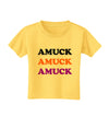 Amuck Amuck Amuck Halloween Toddler T-Shirt-Toddler T-Shirt-TooLoud-Yellow-2T-Davson Sales