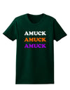 Amuck Amuck Amuck Halloween Womens Dark T-Shirt-TooLoud-Forest-Green-Small-Davson Sales