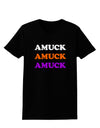 Amuck Amuck Amuck Halloween Womens Dark T-Shirt-TooLoud-Black-X-Small-Davson Sales