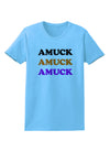 Amuck Amuck Amuck Halloween Womens T-Shirt-Womens T-Shirt-TooLoud-Aquatic-Blue-X-Small-Davson Sales