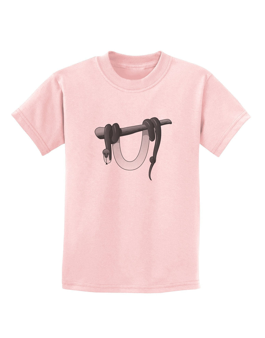 Anaconda Design Grayscale Childrens T-Shirt-Childrens T-Shirt-TooLoud-White-X-Large-Davson Sales