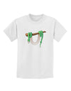 Anaconda Design Green Childrens T-Shirt-Childrens T-Shirt-TooLoud-White-X-Small-Davson Sales