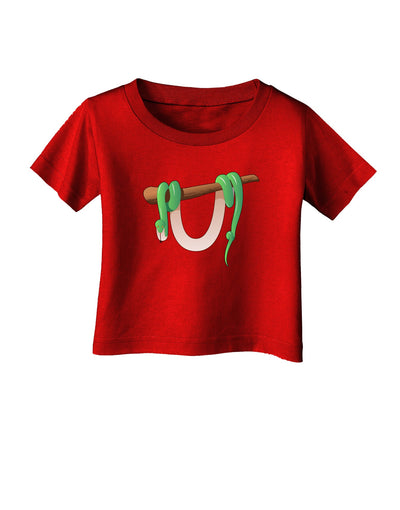 Anaconda Design Green Infant T-Shirt Dark-Infant T-Shirt-TooLoud-Clover-Green-06-Months-Davson Sales