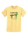 Anaconda Design Green Text Childrens T-Shirt-Childrens T-Shirt-TooLoud-Daffodil-Yellow-X-Small-Davson Sales