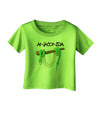 Anaconda Design Green Text Infant T-Shirt-Infant T-Shirt-TooLoud-Lime-Green-06-Months-Davson Sales