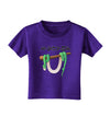 Anaconda Design Green Text Toddler T-Shirt Dark-Toddler T-Shirt-TooLoud-Purple-2T-Davson Sales