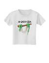 Anaconda Design Green Text Toddler T-Shirt-Toddler T-Shirt-TooLoud-White-2T-Davson Sales