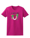 Anaconda Design Green Text Womens Dark T-Shirt-Womens T-Shirt-TooLoud-Hot-Pink-Small-Davson Sales