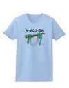 Anaconda Design Green Text Womens T-Shirt-Womens T-Shirt-TooLoud-Light-Blue-X-Small-Davson Sales