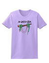 Anaconda Design Green Text Womens T-Shirt-Womens T-Shirt-TooLoud-Lavender-X-Small-Davson Sales