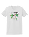 Anaconda Design Green Text Womens T-Shirt-Womens T-Shirt-TooLoud-White-X-Small-Davson Sales